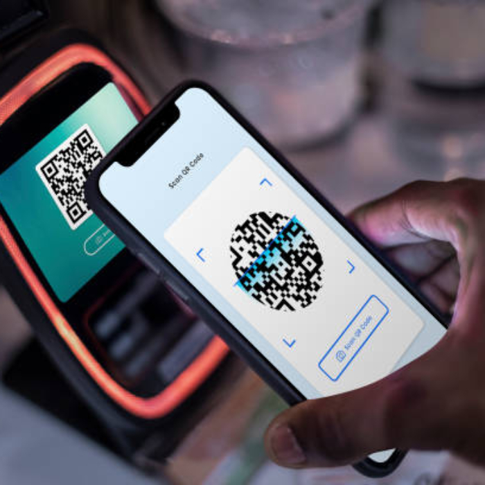 Contactless and cashless payment through qr code and mobile banking